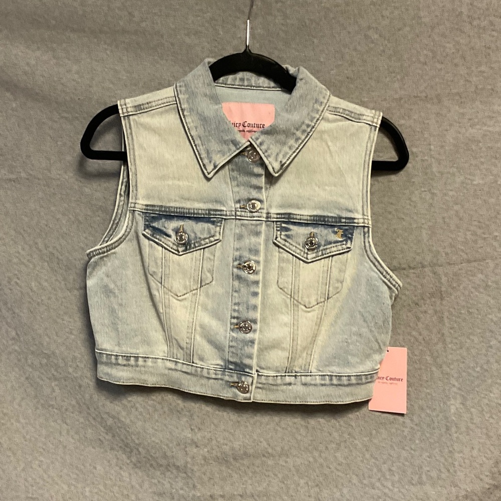 Juicy Couture women’s  Light Blue Denim Vest